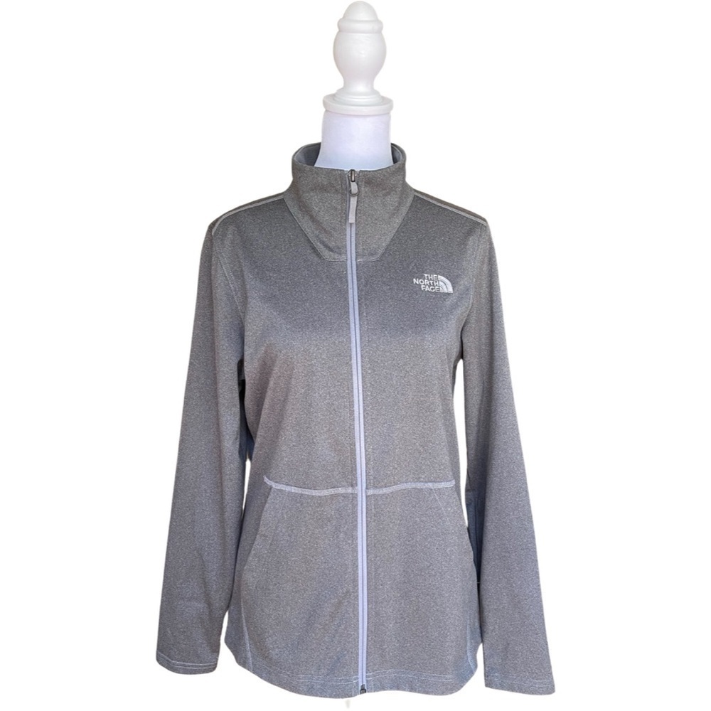 The North Face Jacket Tech Mezzaluna Full Zip Lightweight Gray Size Medium - Picture 2 of 13